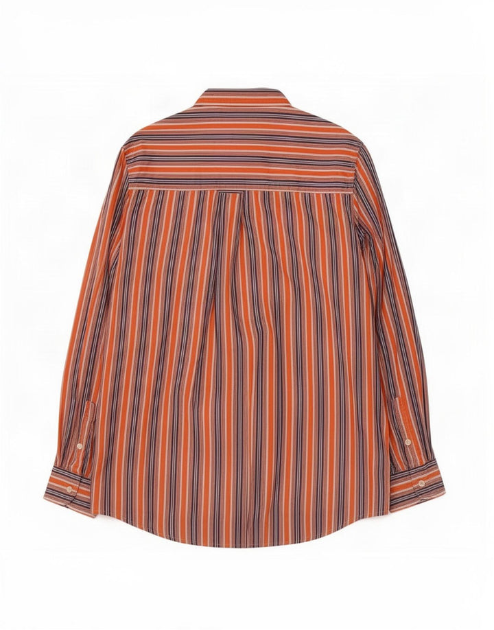 Chaps Herren Easy Fit Hemd, groß, orange gestreift, Baumwolle