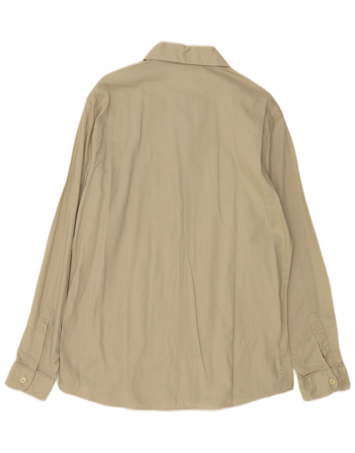 VINTAGE Herrenhemd Mittelbeige Baumwolle