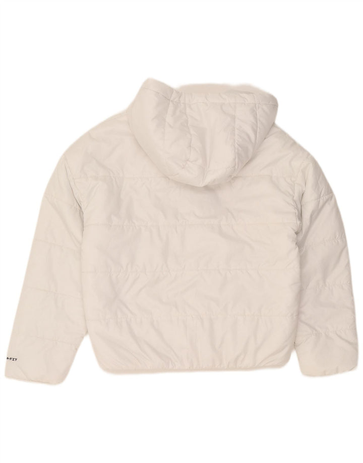 Nike Damen Therma-Fit Hooded Oversized Wattierte Jacke UK 10 Small Weiß
