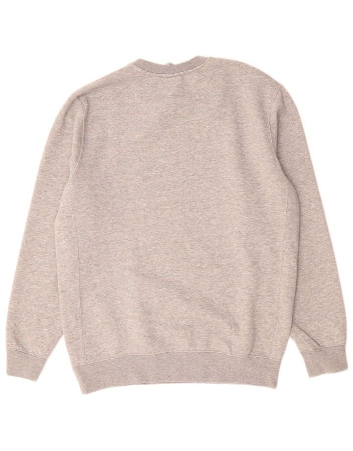 Nike Herren-Sweatshirt mit Grafik, mittelgraue Baumwolle