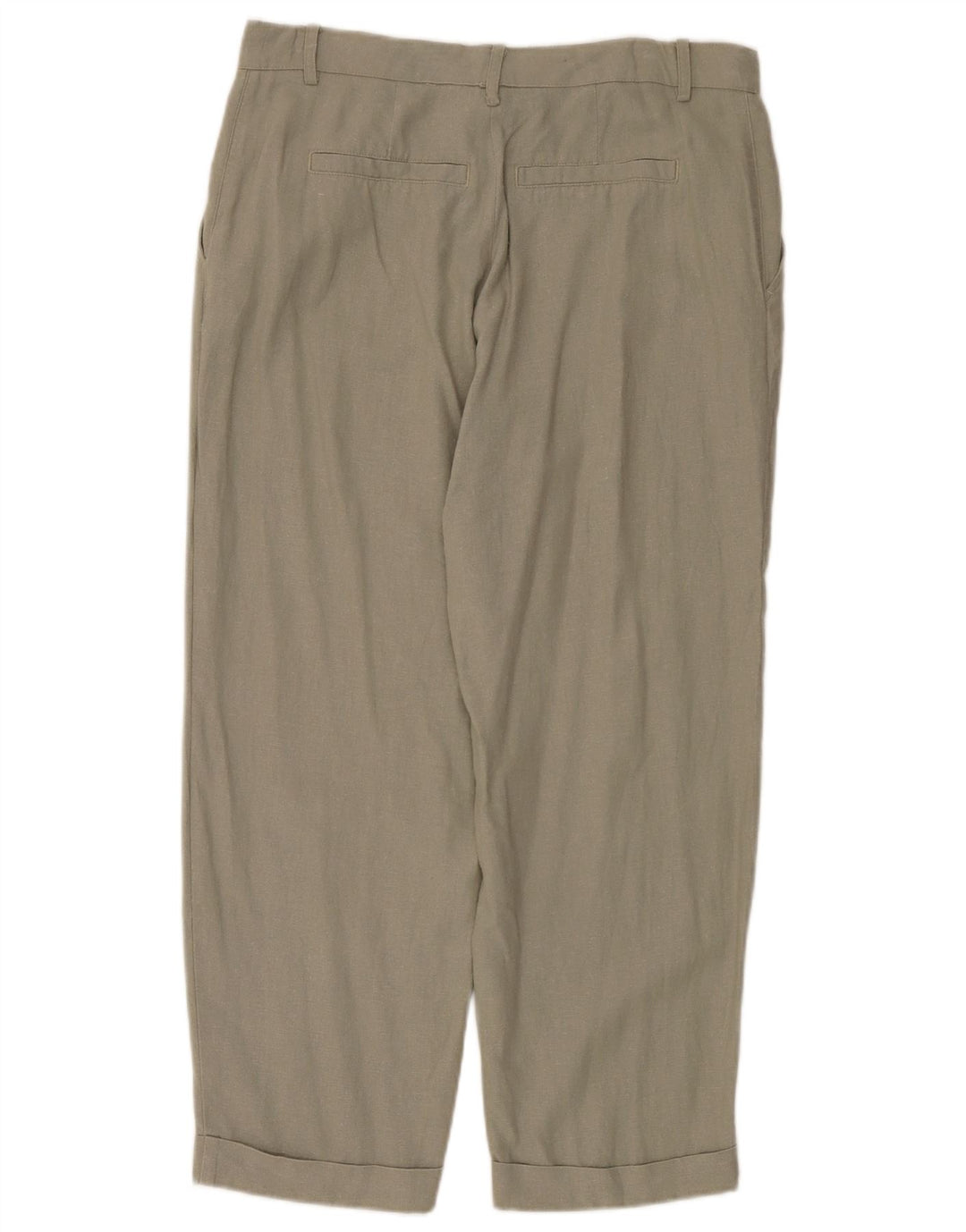 Gerade Chino-Hose für Damen von Zara, EU 40, Mittel W30 L27, Khaki