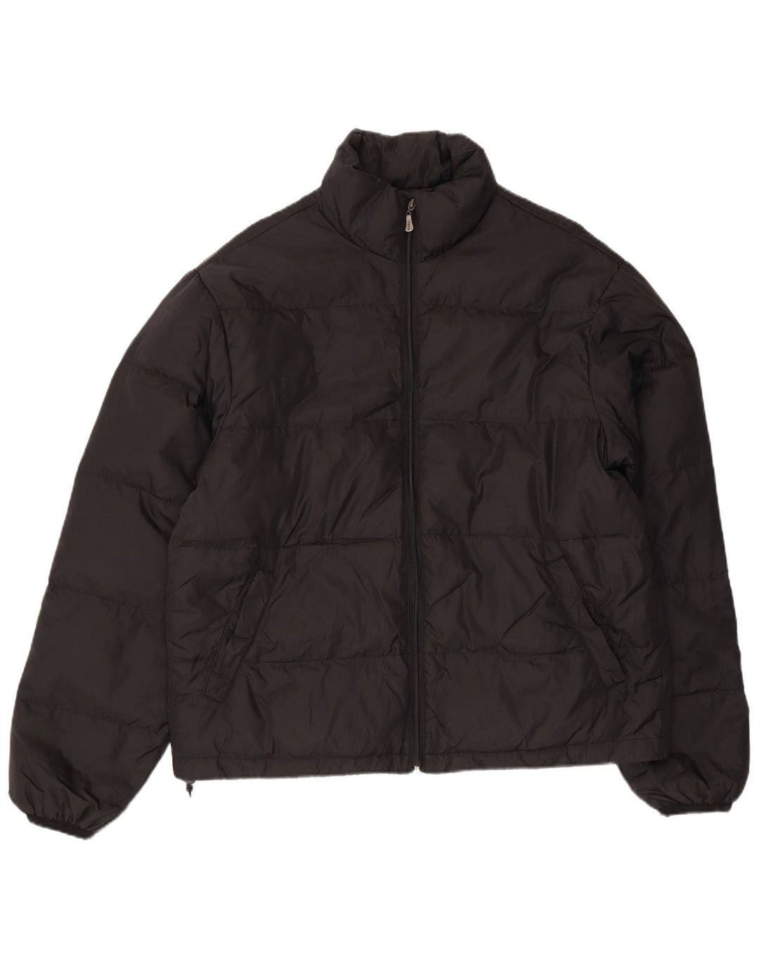 Vintage Herren Wattierte Jacke UK 40 Großes schwarzes Polyamid
