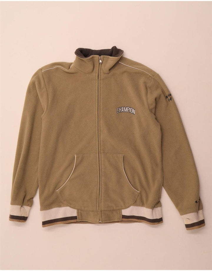 Champion Damen Fleecejacke UK 18 XL Khaki Colourblock Polyester