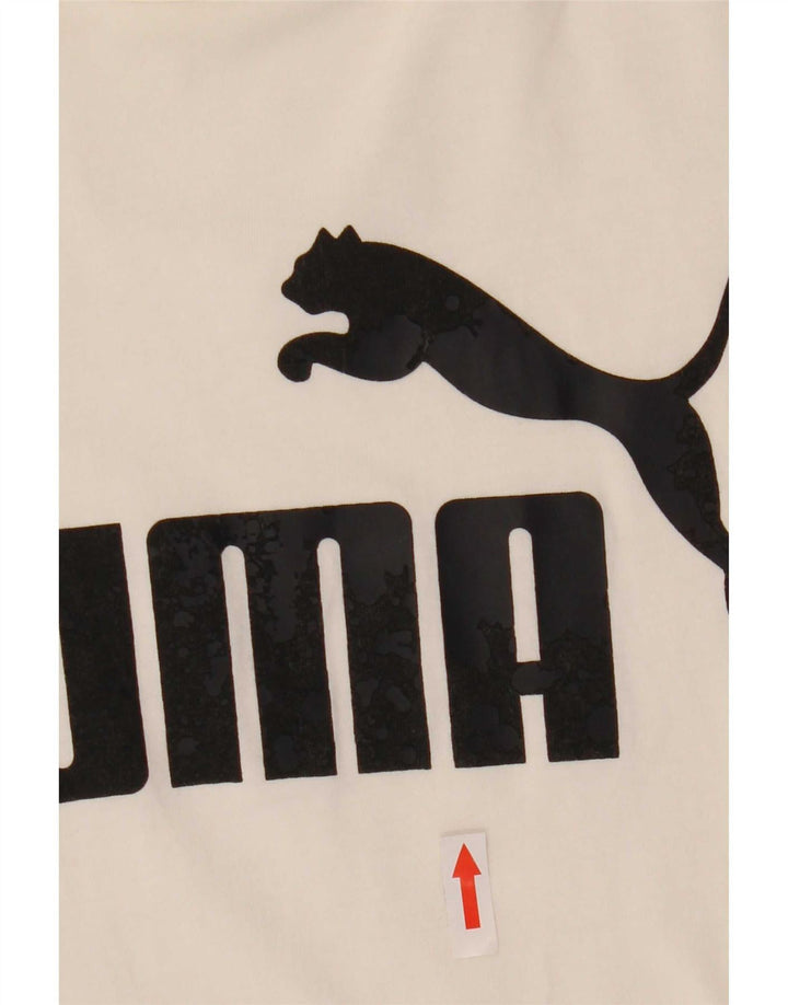 Puma Herren Grafik T-Shirt Top 2XL Weiß