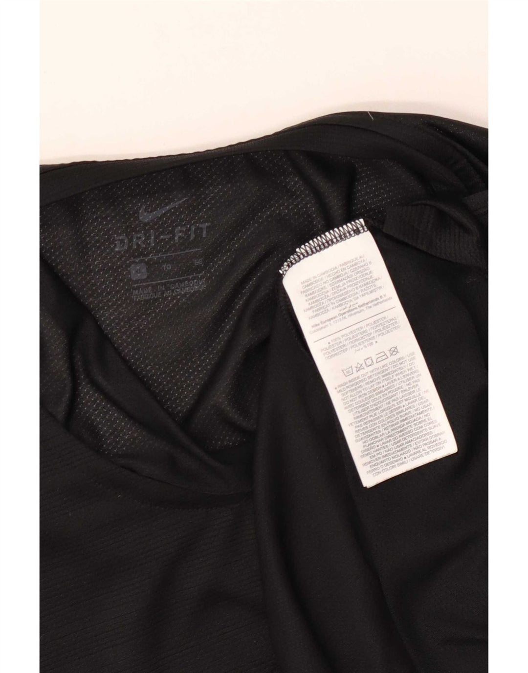 Nike Herren Dri Fit Weste Top XL Schwarz Nadelstreifen Polyester