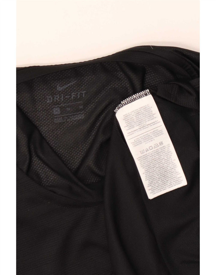 Nike Herren Dri Fit Weste Top XL Schwarz Nadelstreifen Polyester