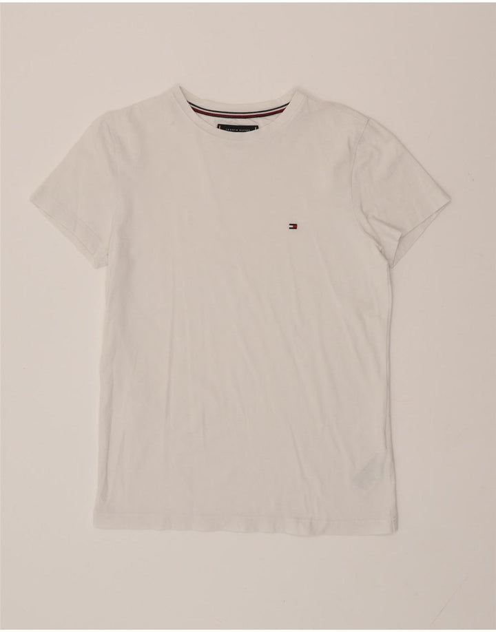 TOMMY HILFIGER Herren T-Shirt Top Small Weiße Baumwolle