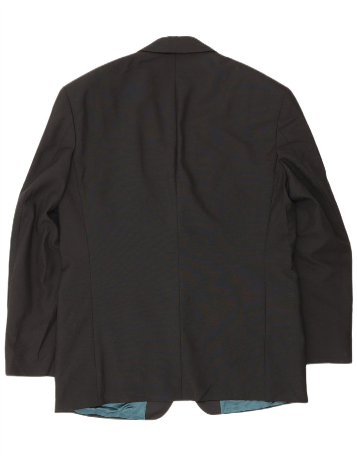 Marks & Spencer Herren-Blazer mit 2 Knöpfen, Gr. 40, Größe L, Schwarz, Polyester