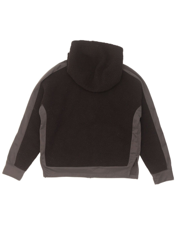 Nike Mädchen Dri Fit Kapuzen-Standard-Fleecejacke, 12–13 Jahre, Größe L, Schwarz
