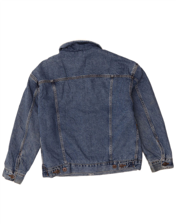BDG Herren-Sherpa-Jeansjacke, UK-Größe 34, XS, blaue Baumwolle