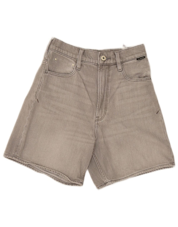 G-Star Damen Jeansshorts W28 mittelgraue Baumwolle