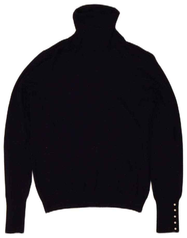 Rollkragenpullover für Damen von Zara, Gr. 40, Marineblau
