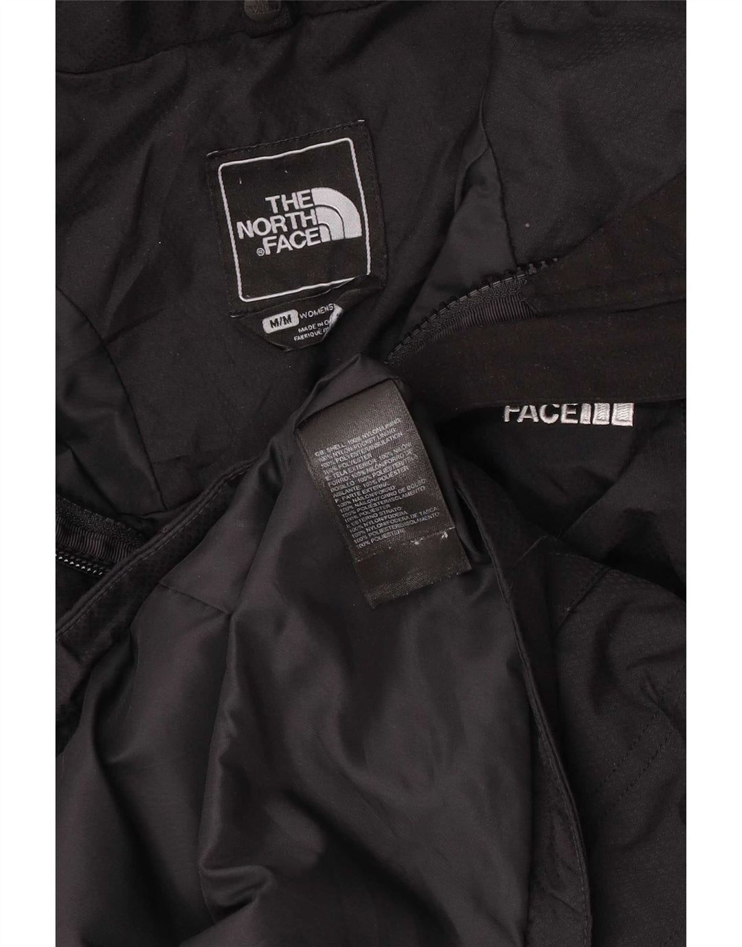 The North Face Damen-Windbreakerjacke mit Kapuze, UK 14, mittelschwarzes Nylon