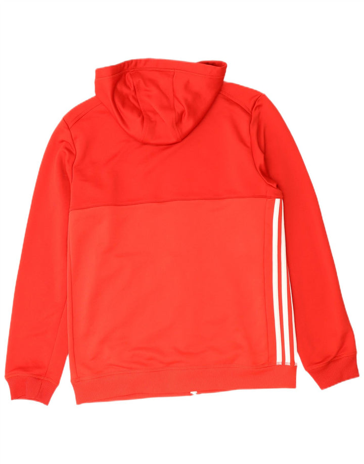 Adidas Herren Climalite Zip Hoodie Pullover Mittelrotes Polyester