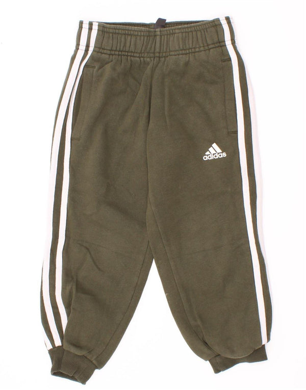 Adidas Jungen Trainingshose Jogger 3-4 Jahre Khaki Baumwolle