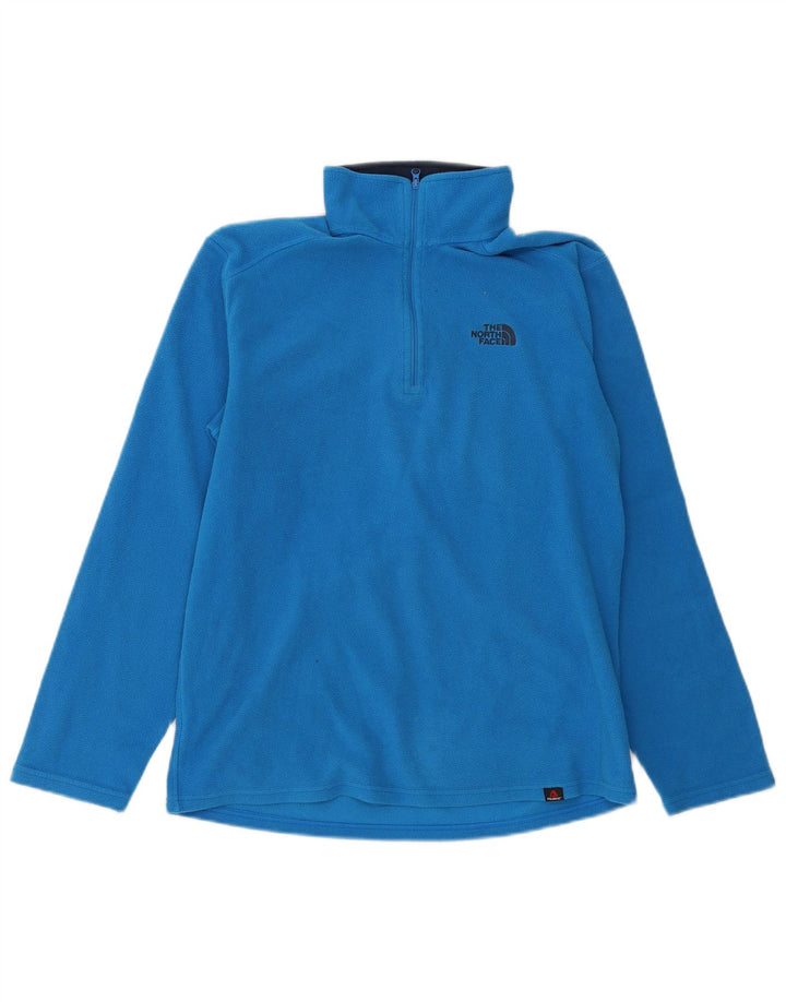 The North Face Herren-Fleecepullover mit Reißverschluss am Hals, Größe S, Blau, Polyester