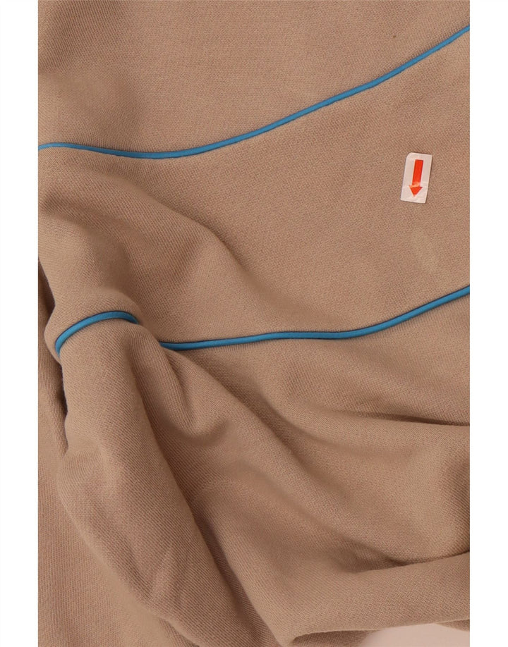 Adidas Herren Sweatshirt Pullover Small Beige Colourblock Baumwolle