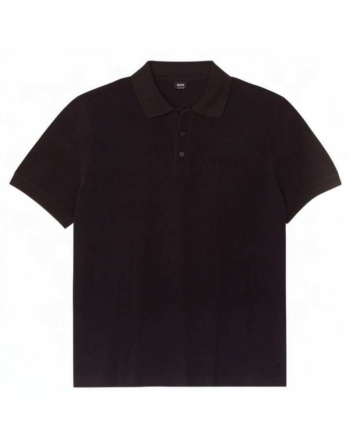 Hugo Boss Herren-Poloshirt, große marineblaue Baumwolle