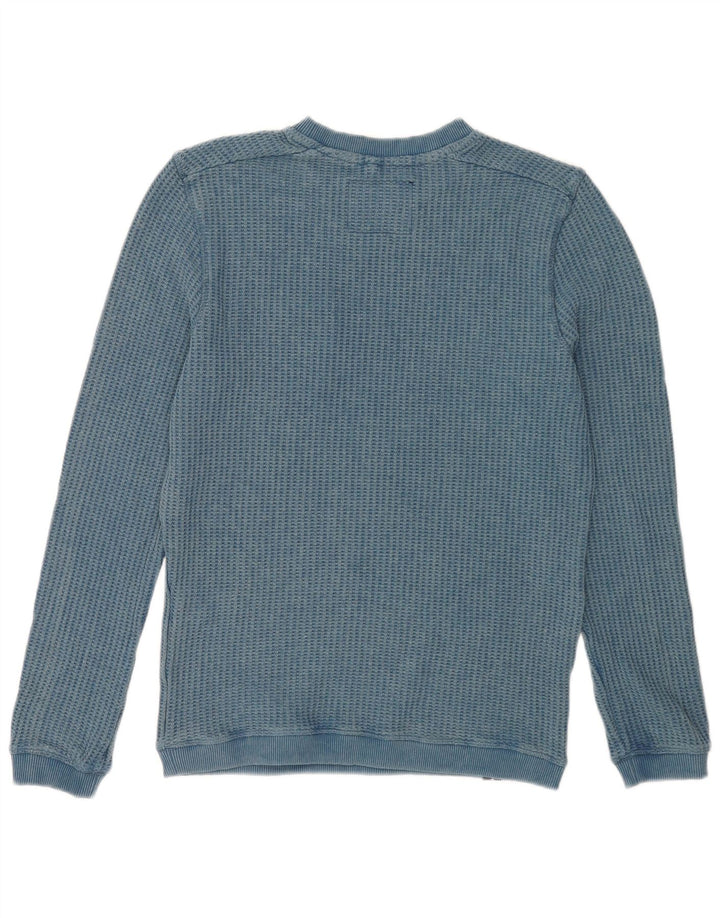 Weird Fish Herren-Sweatshirt, Pullover, Größe S, Blau, Baumwolle