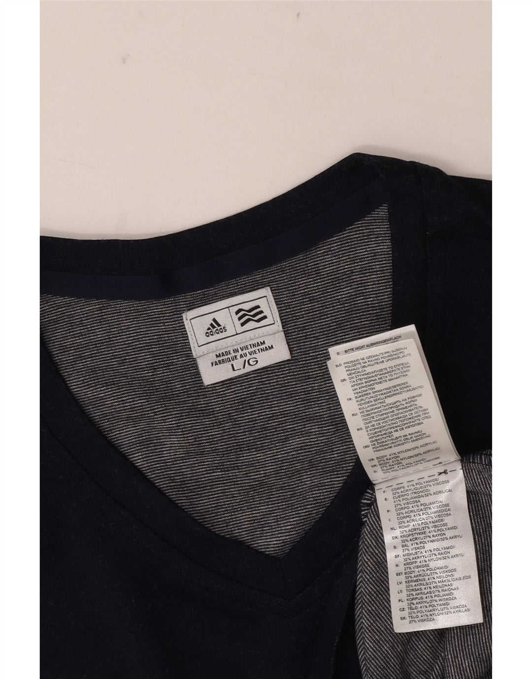 Adidas Herren Weste Tank Top Large Marineblau Nylon