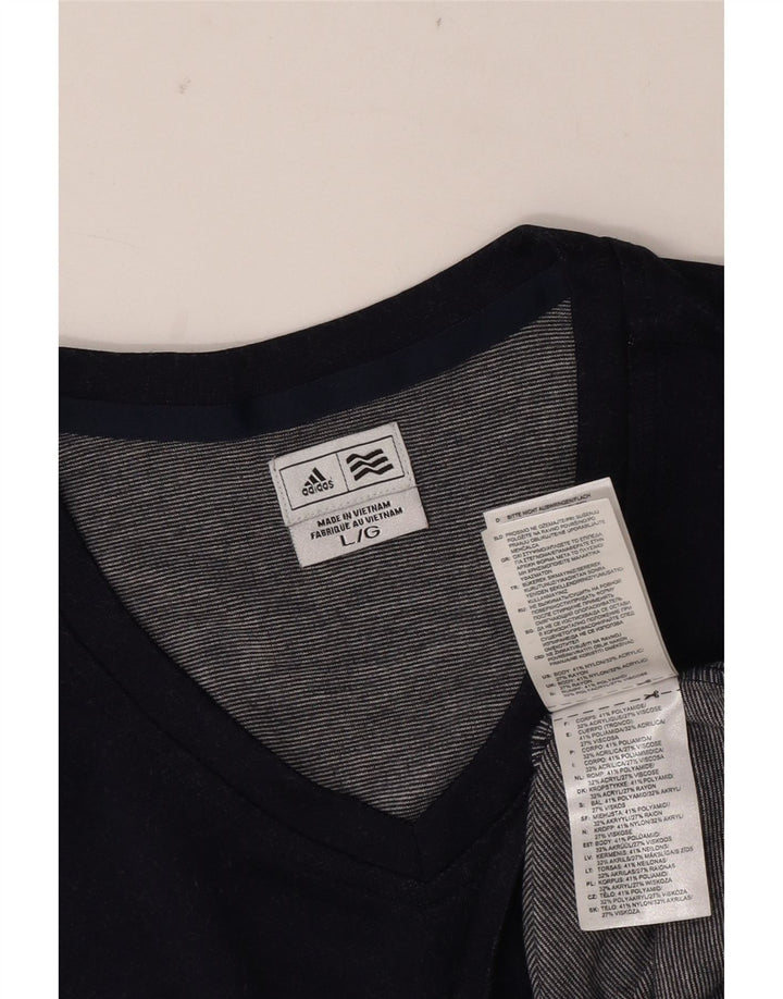 Adidas Herren Weste Tank Top Large Marineblau Nylon