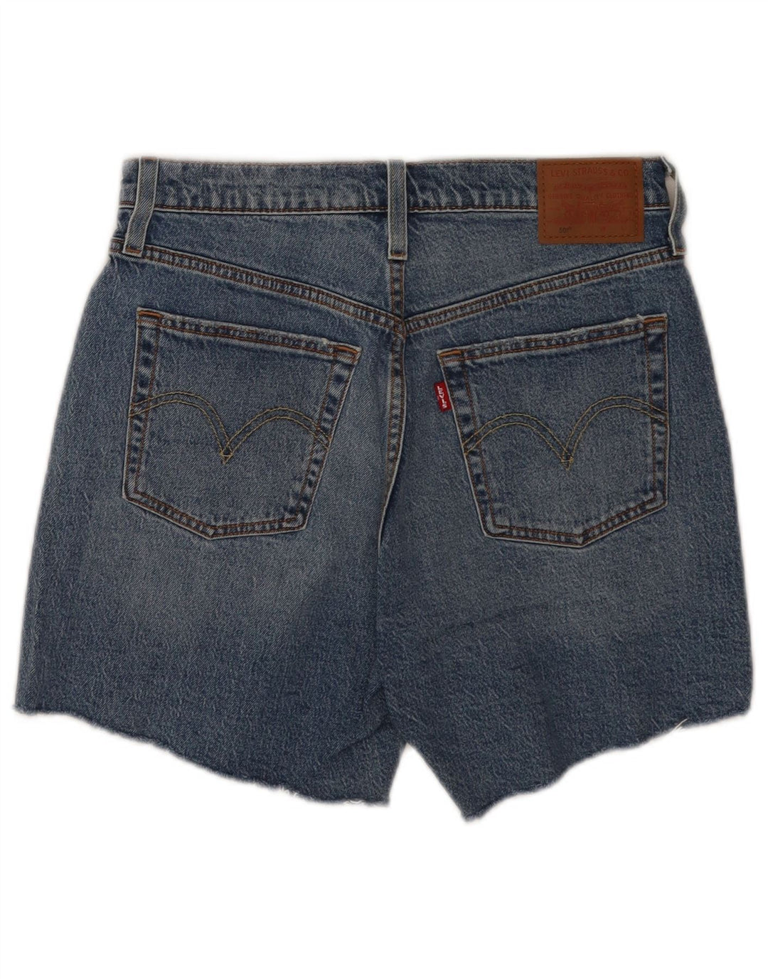 Levi's Damen 501 Jeansshorts W28 mittelblaue Baumwolle