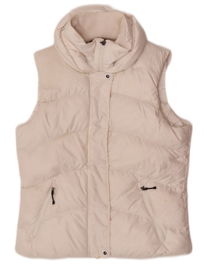 Nike Damen-Kapuzenweste, gepolstert, UK 12/14, mittelweiß, Polyester