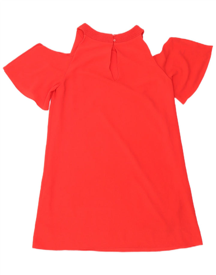 Schulterfreies Kleid für Damen von Zara, Gr. 10, Größe S, Rot