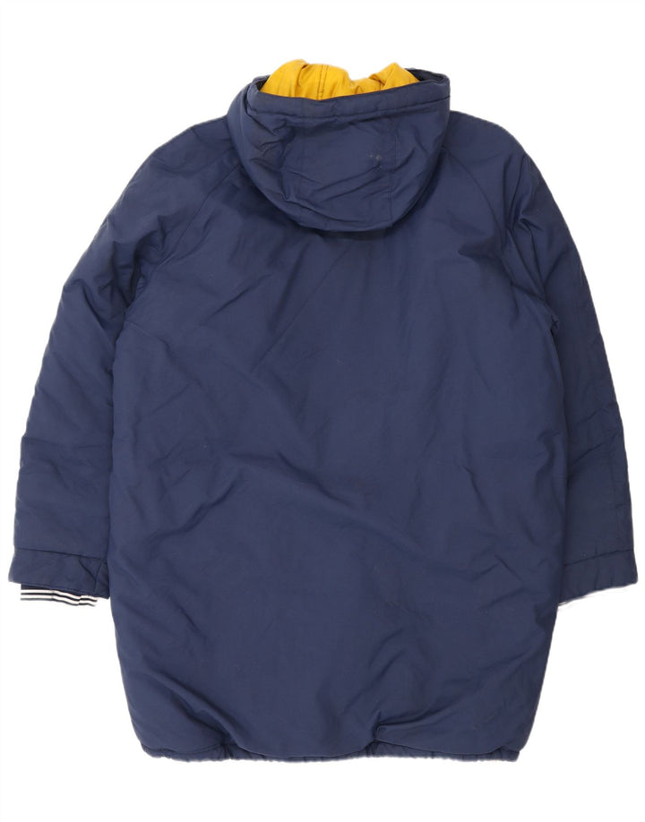 Adidas Herren Kapuzenmantel, gepolstert, UK 40, groß, marineblau, Polyester