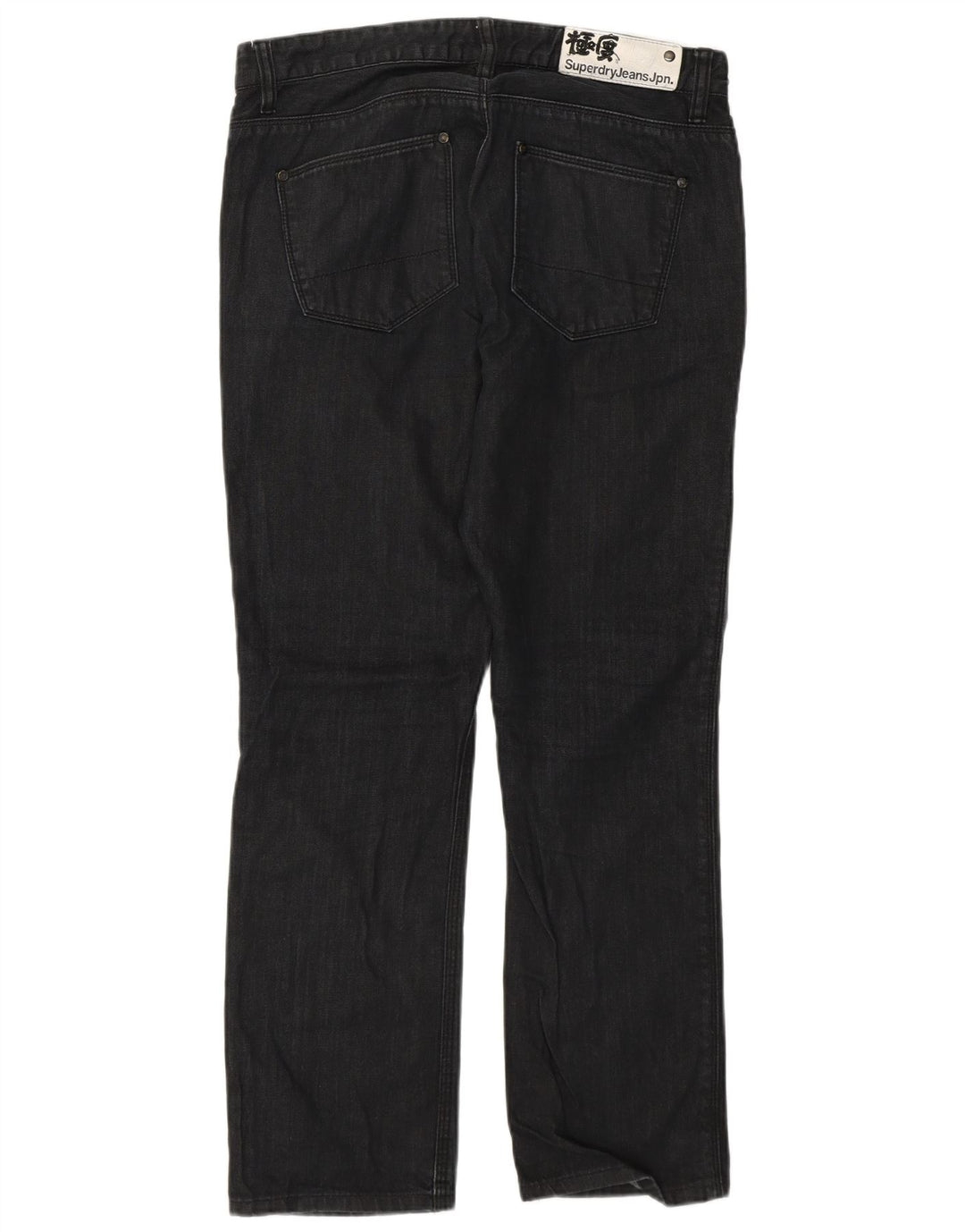 Superdry Herren Straight Jeans W30 L28 Graue Baumwolle