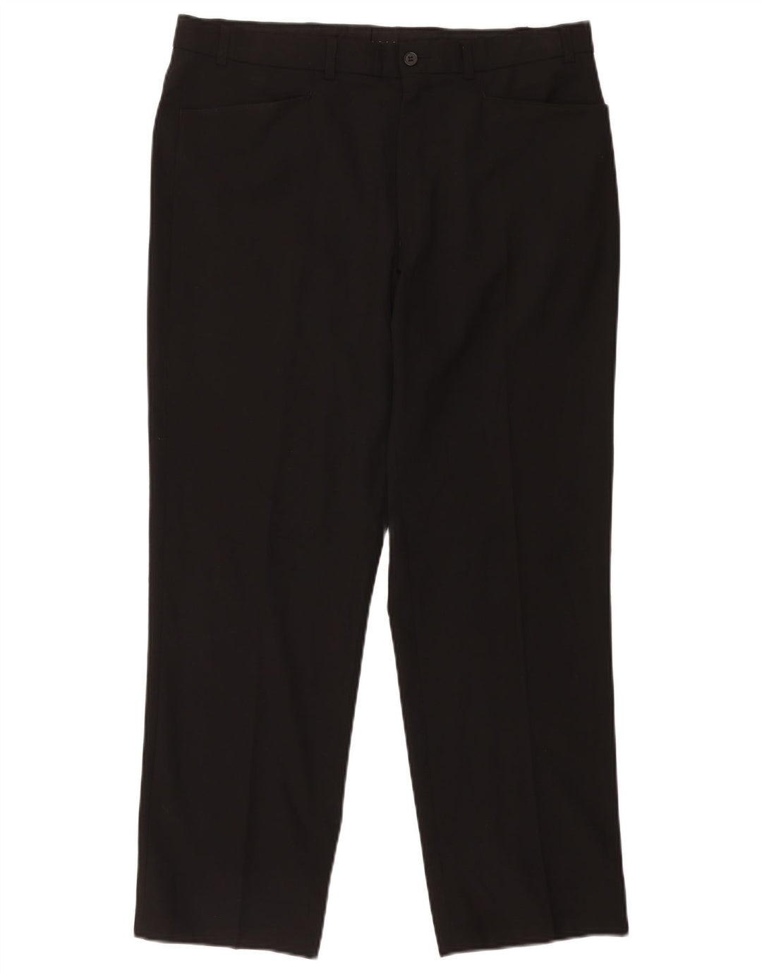 Marks & Spencer Gerade Freizeithose für Herren, W36, L29, Schwarz, Polyester