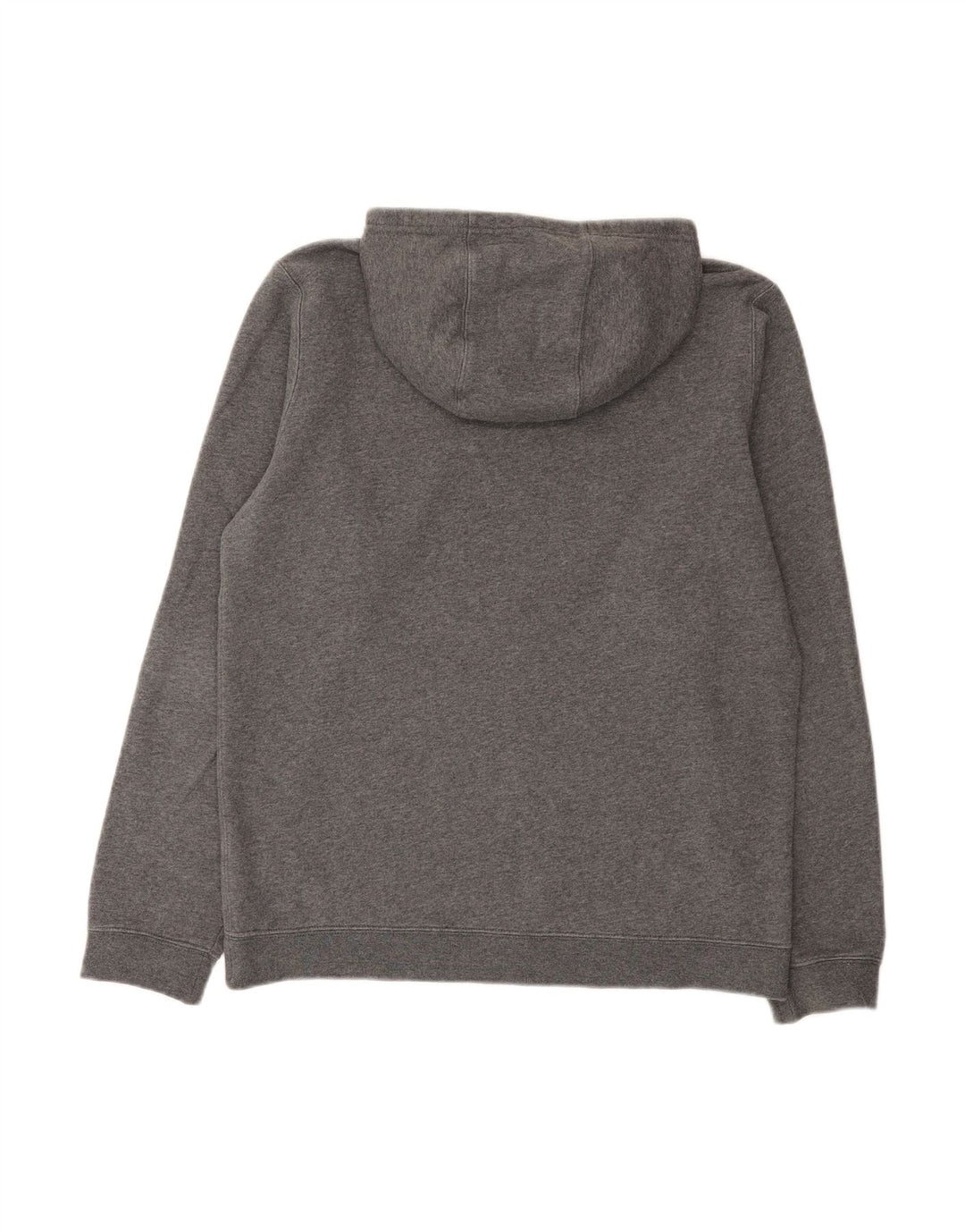 NIKE Mens Hoodie Jumper Medium Grey Cotton