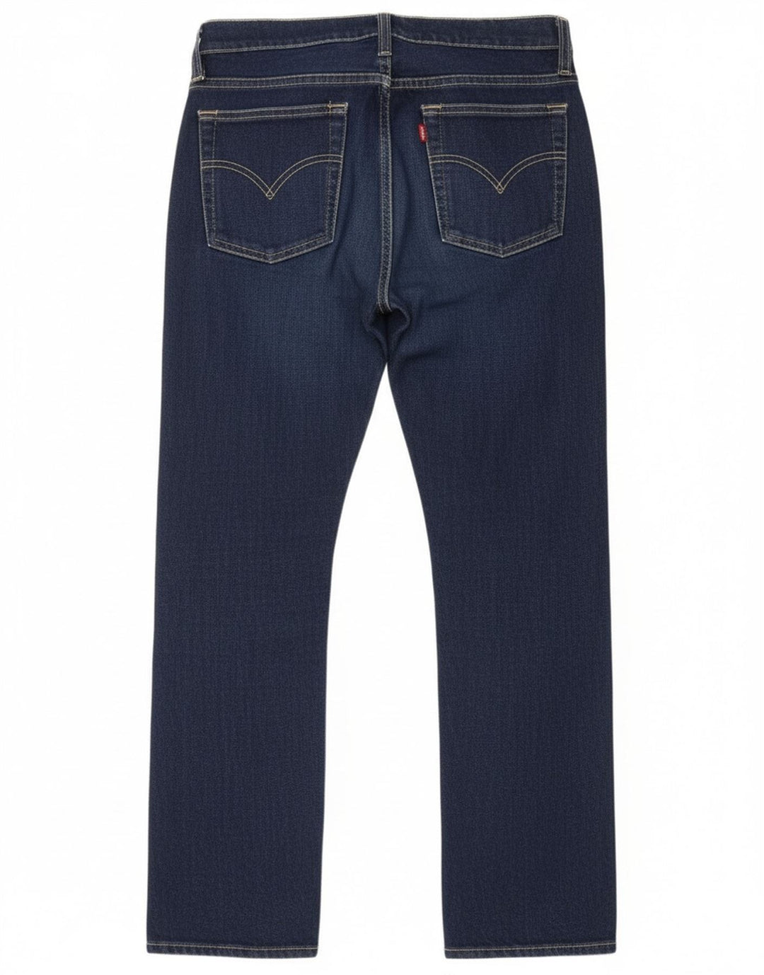 Levi's Damen Straight Jeans W29 L28 Marineblaue Baumwolle