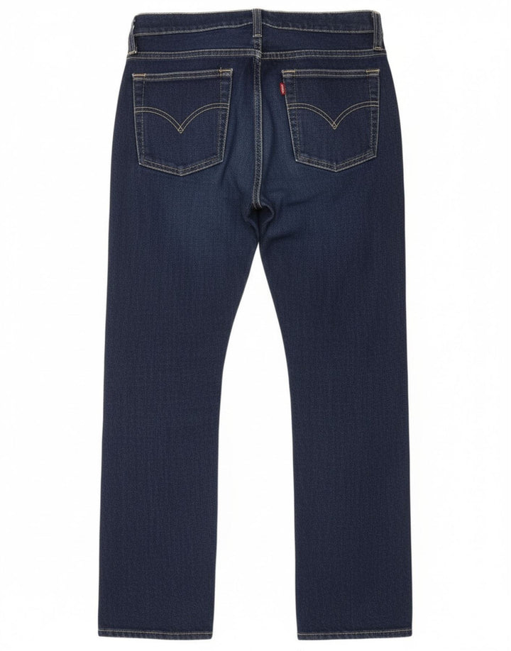 Levi's Damen Straight Jeans W29 L28 Marineblaue Baumwolle