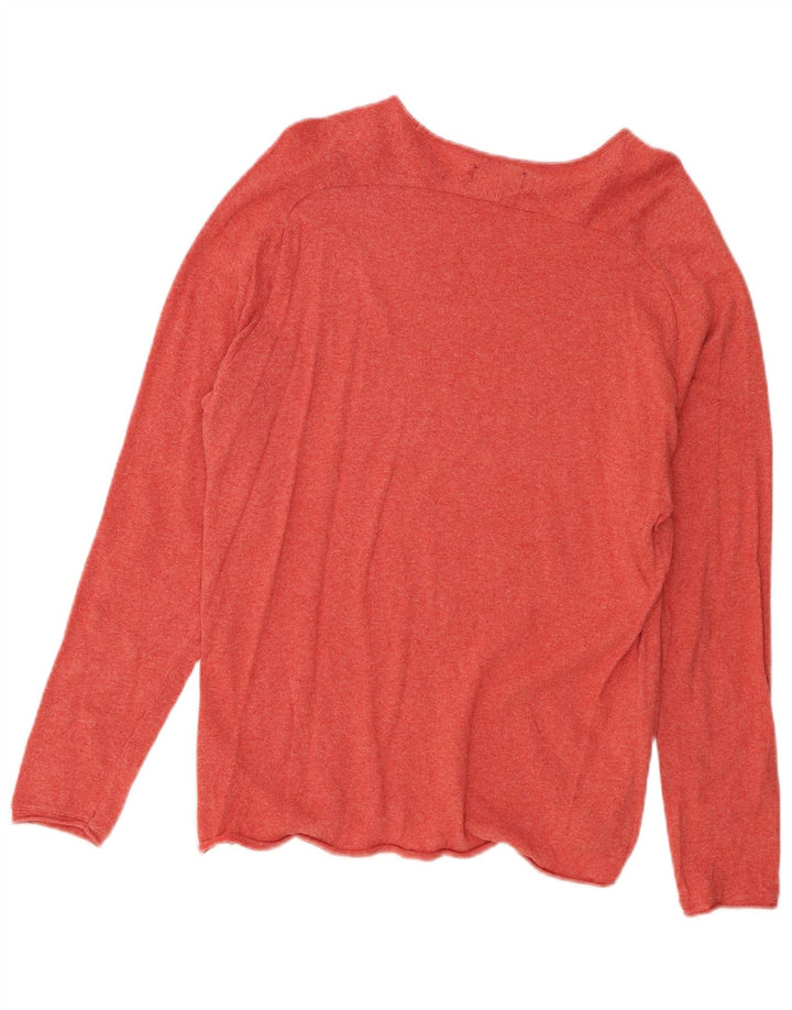 ZARA Mens Boat Neck Jumper Sweater Large Red