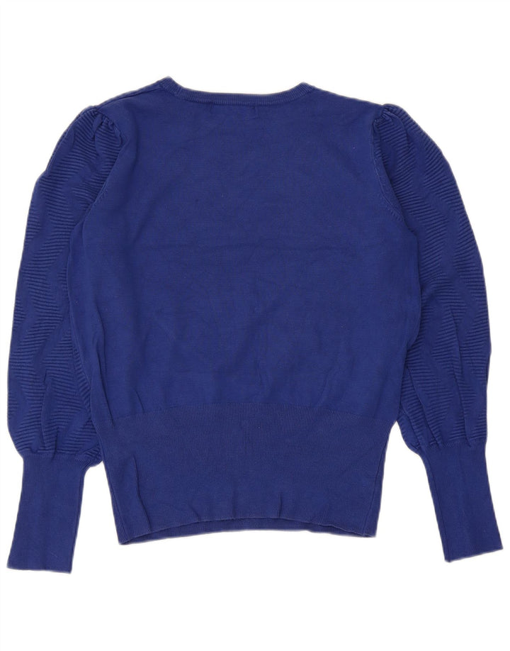 Marks & Spencer Damen-Pullover mit U-Boot-Ausschnitt, Gr. 12, mittleres Marineblau