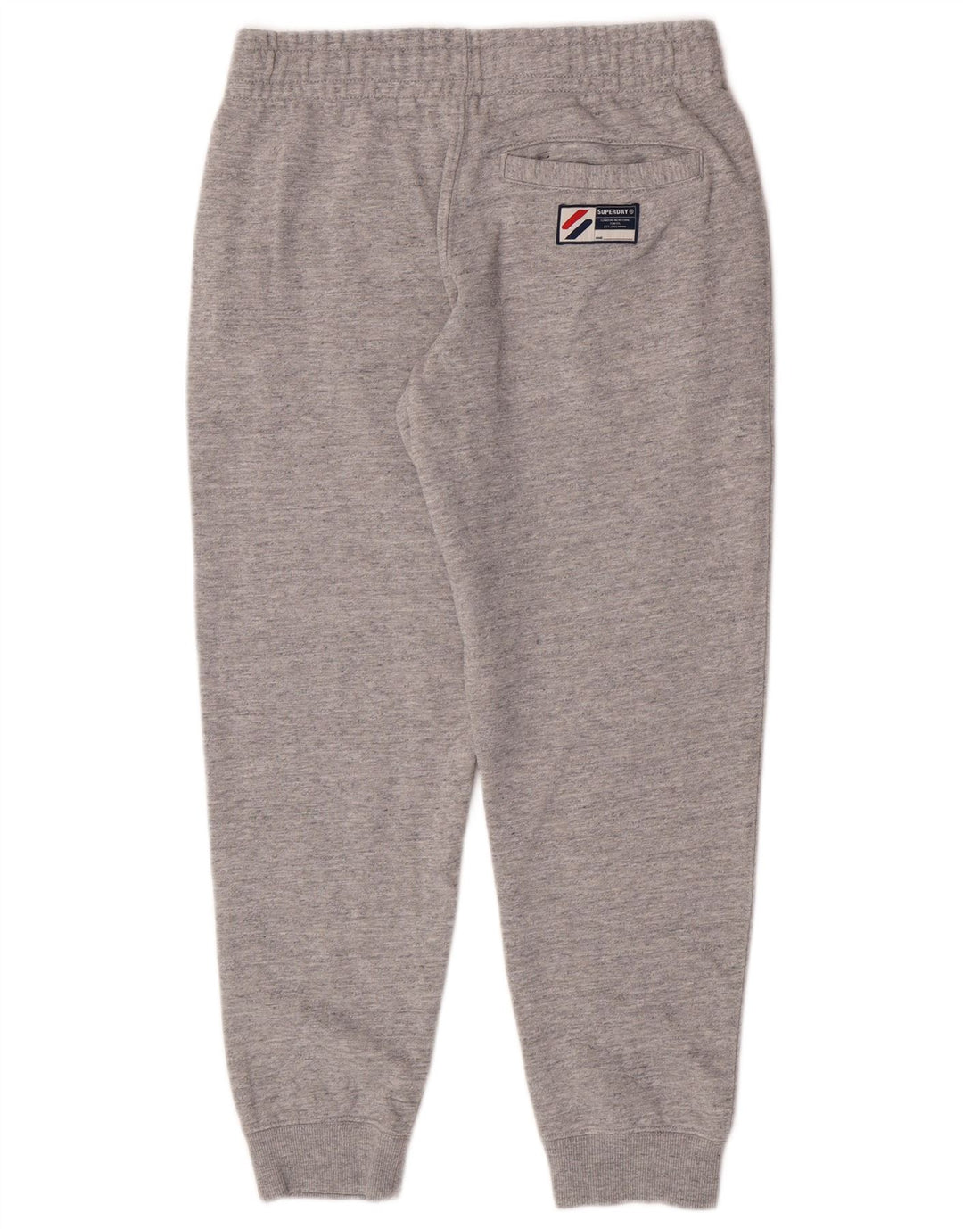 Superdry Herren-Trainingshose mit grafischem Muster, Mittelgrau meliert
