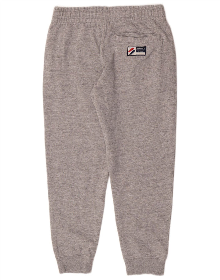 Superdry Herren-Trainingshose mit grafischem Muster, Mittelgrau meliert