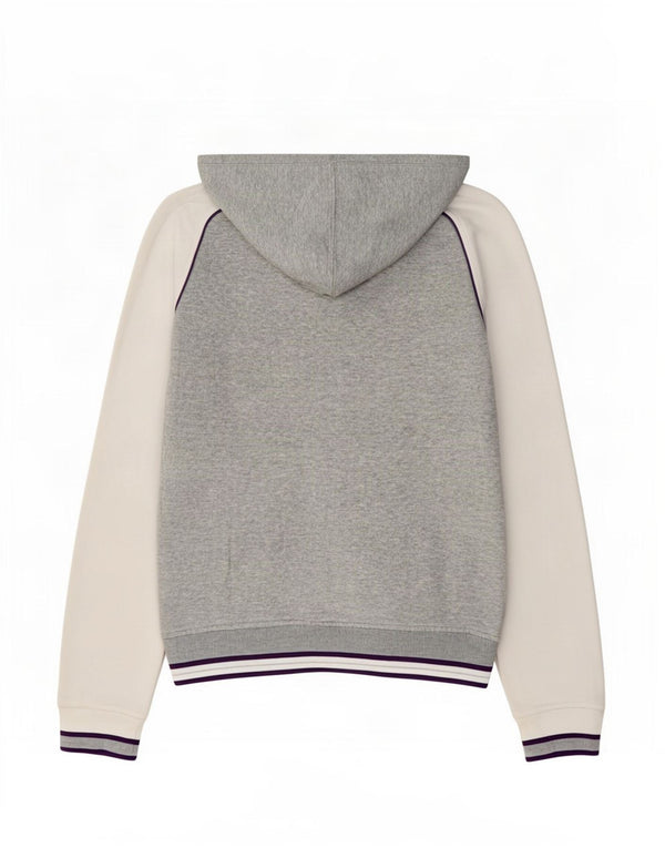 Champion Damen Heritage Fit Zip Hoodie Pullover UK 14 Mittelgrau
