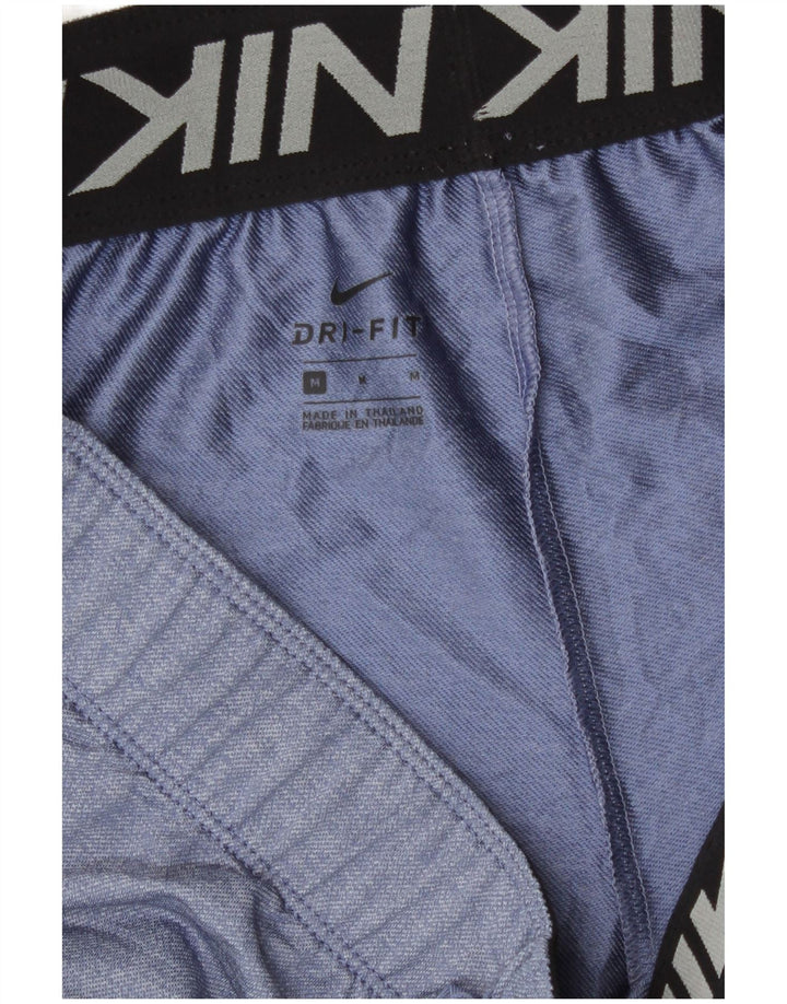 Nike Damen Dri Fit Sport Shorts UK 14 Mittelblaues Polyester