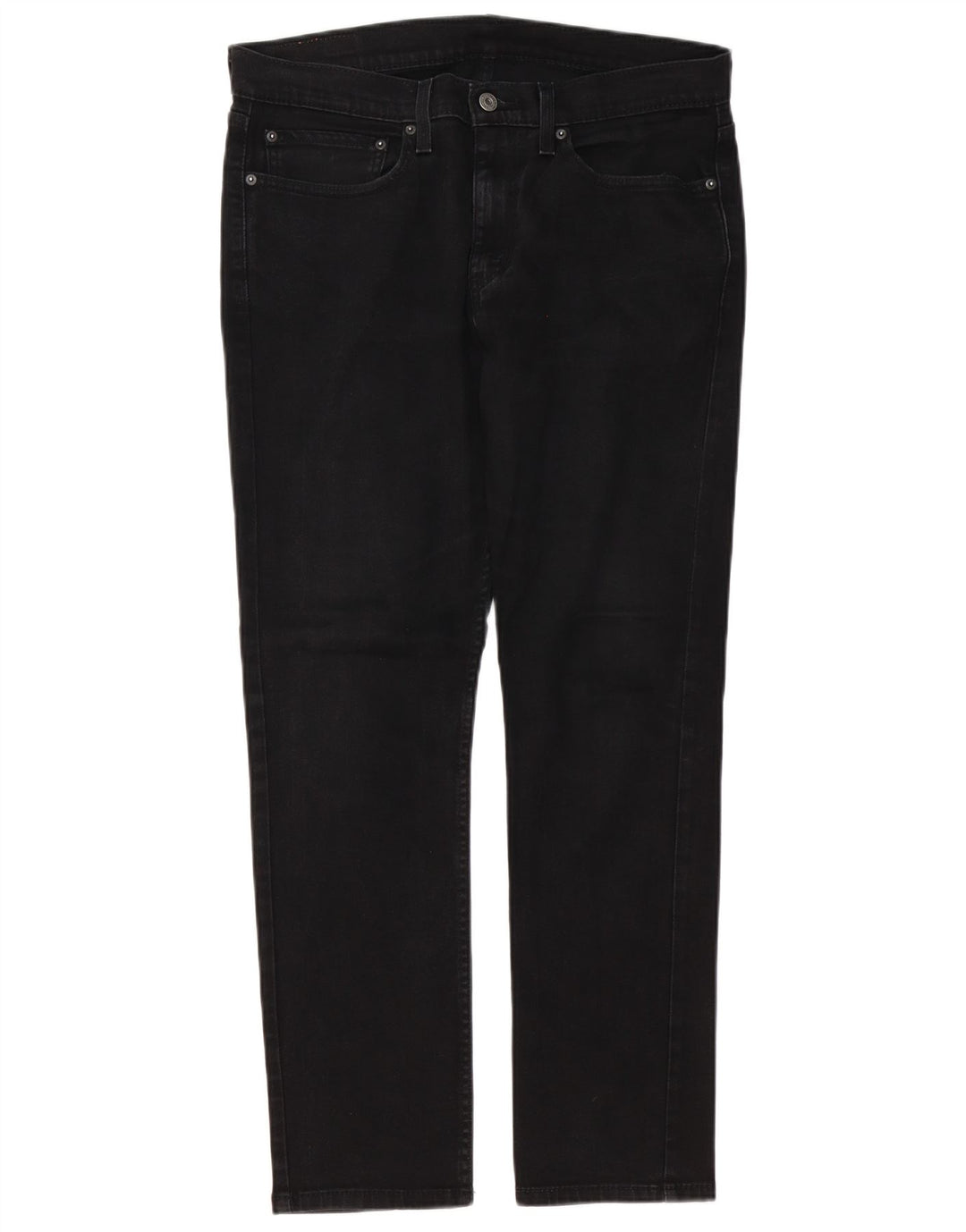 Levi's Herren Slim Jeans W34 L32 Schwarze Baumwolle