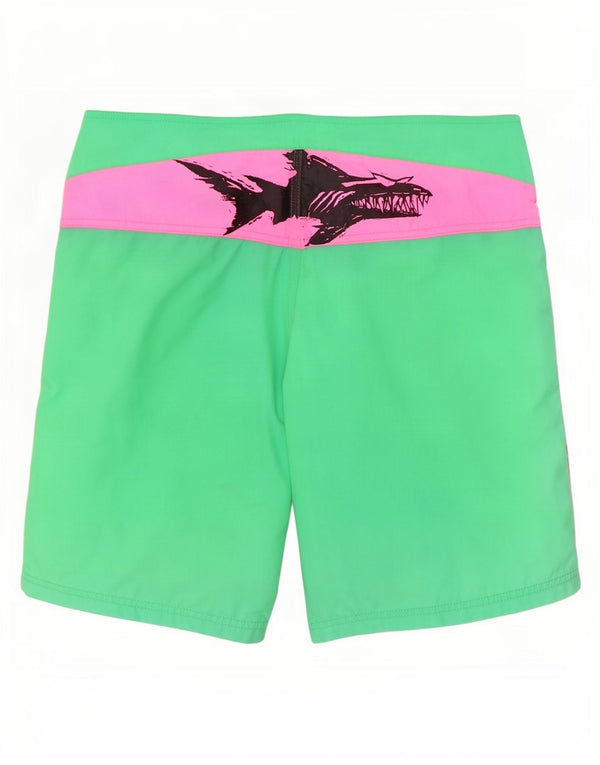 Maui and Sons Herren-Badeshorts mit Grafik, Größe L, Grün, Farbblock