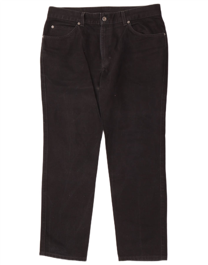 Mustang Herren Straight Jeans W36 L30 Schwarze Baumwolle