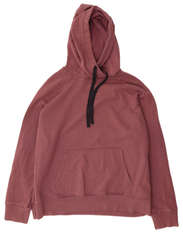 Under Armour Damen Übergroßer Kapuzenpullover UK 18 XL Burgunderrote Baumwolle