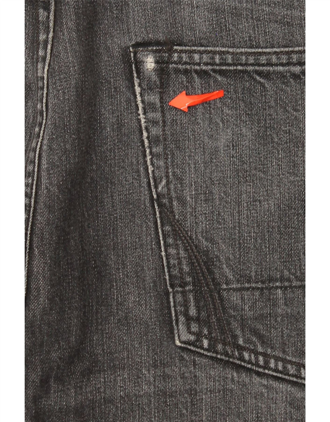 All Saints Slim-Jeans für Herren, W34, L27, schwarze Baumwolle