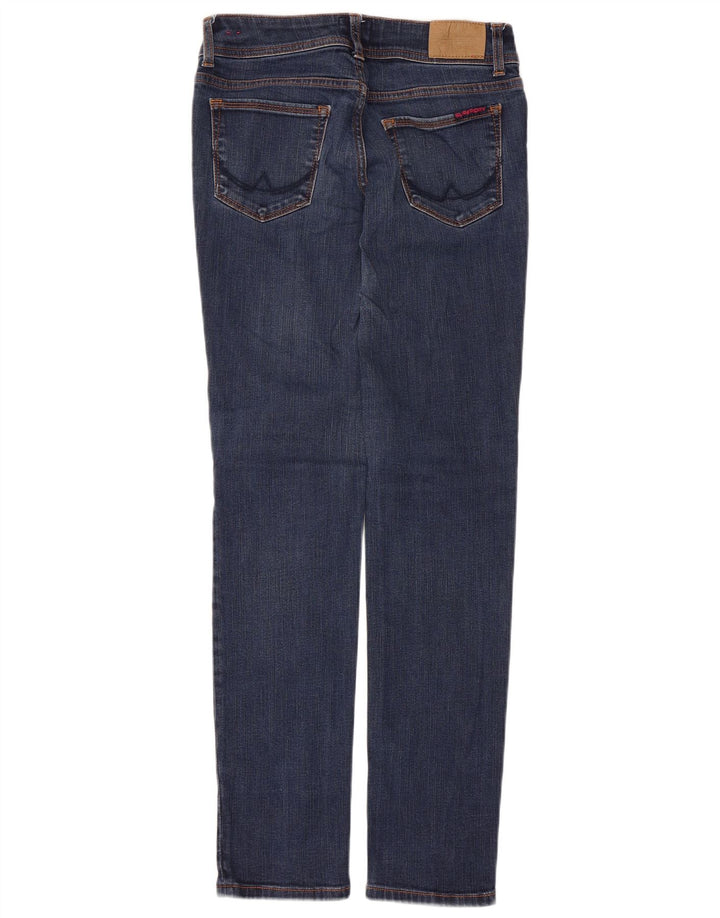 Superdry Damen Cigarette Slim Jeans W28 L32 Marineblau Baumwolle