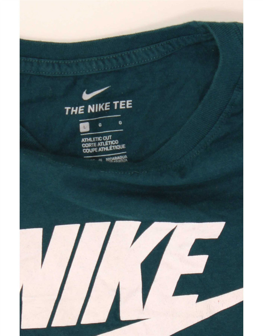 Nike Herren-T-Shirt mit sportlichem Schnitt und Grafik, Größe L, Grün