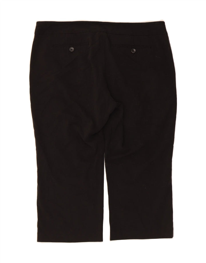 MOSSIMO Womens Stretch Straight Capri Trousers US 14 XL W38 L21 Black Vintage Mossimo and Second-Hand Mossimo from Messina Hembry 