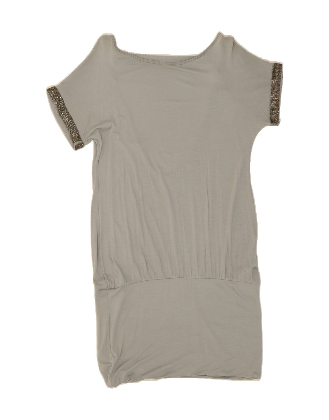 WAREHOUSE Womens Drop Waist Dress UK 12 Medium Grey Viscose Vintage Warehouse and Second-Hand Warehouse from Messina Hembry 