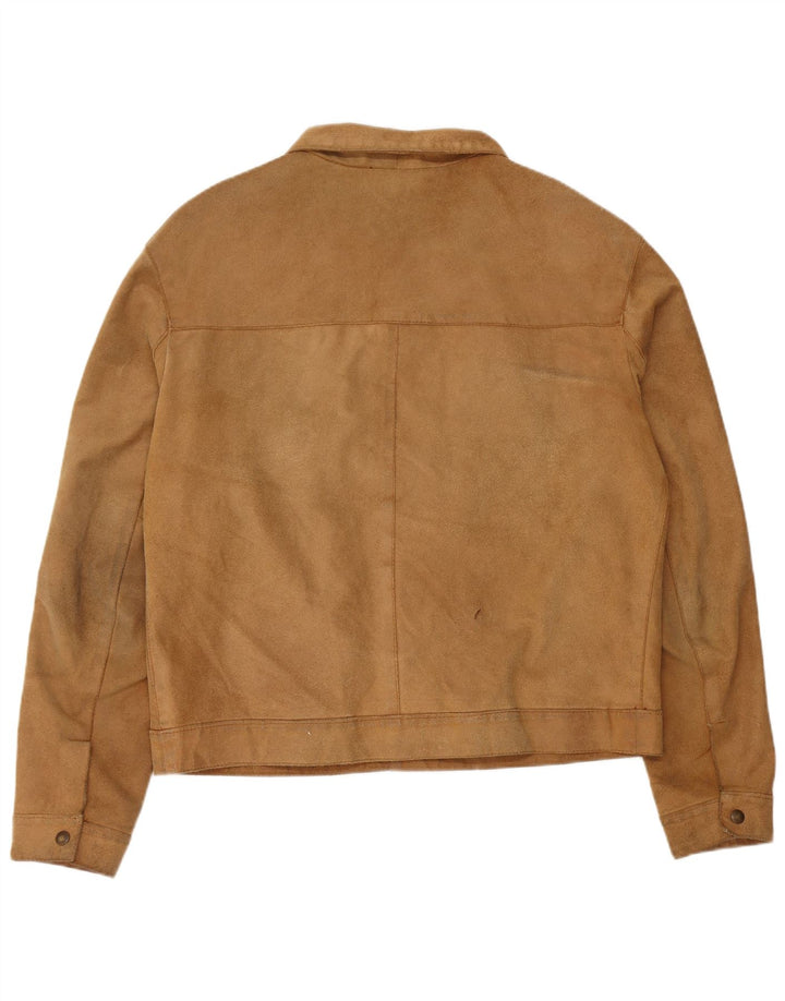 Conbipel Herren Wildlederjacke IT 56 2XL Beige Leder
